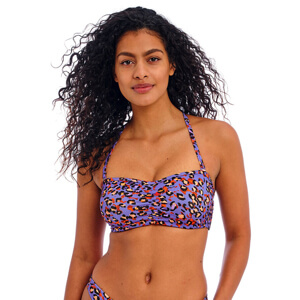 Freya Santiago Nights Bandeau Bikini Top Leopard